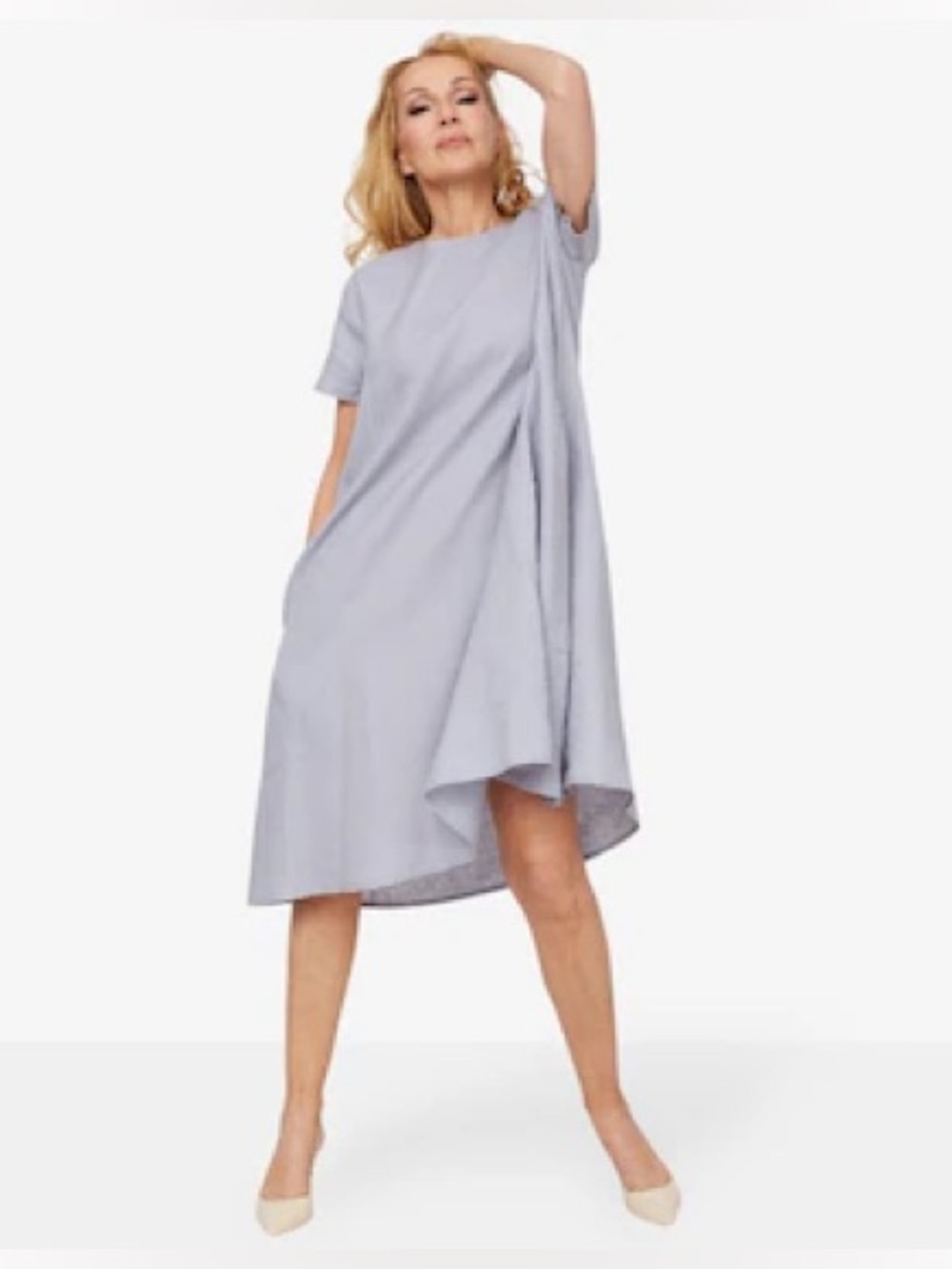 Bailey 100% Linen Swing Dress